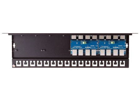 Ogranicznik przepięć 8-kanałowy serii PRO Ewimar PTF-58R-PRO/InPoE/A do sieci LAN z aktywnym iniektorem PoE w module RACK