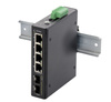 Switch 4 portowy Pulsar ISFE64 4xPoE + 2xUplink SFP bez zasilacza, mocowanie na szynę DIN