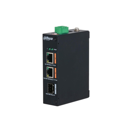 Switch 2 portowy Dahua PFS3103-1GT1ET-60-V2 1x10/100 PoE + 1x10/100/1000 PoE + 1xUplink SFP