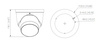 Zestaw: 4x Kamera zewnętrzna do monitoringu IP Dahua IPC-HDW3649H-AS-PV-0280B-PRO 6Mpx kopułkowa/eyeball stałoogniskowa 2,8mm, IR/LED 30m port microSD + karta 100zł