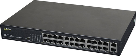 Switch 26 portowy Pulsar S124 24xPoE + 2xUplink 10/100/1000