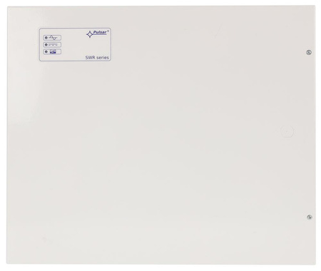 Zasilacz buforowy w obudowie ściennej Pulsar SWR-300 54VDC+12VDC 5,5A 300W dla switchy PoE i rejestratora, max 4x17Ah