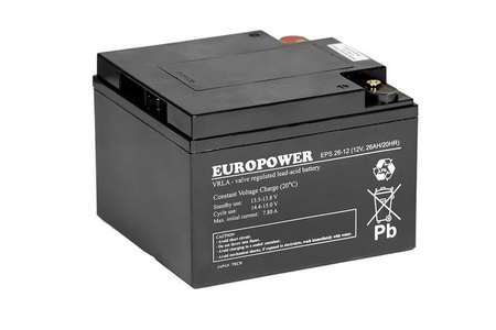 Akumulator Europower EPS 26-12 (12V 26Ah)