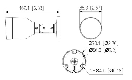 Kamera zewnętrzna do monitoringu IP Dahua IPC-HFW1530S-0280B-S6 5Mpx bullet stałoogniskowa 2,8mm IR 30m