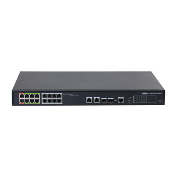 Switch 18 portowy zarządzalny Dahua LR2218-16ET-240 8xPoE +8xePoE + 2xUplink Combo