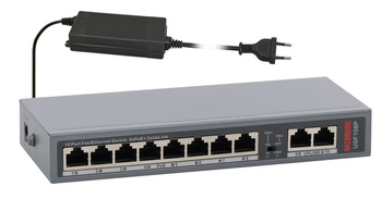 Switch 10 portowy Pulsar USF108P 8xPoE + 2xUplink 10/100