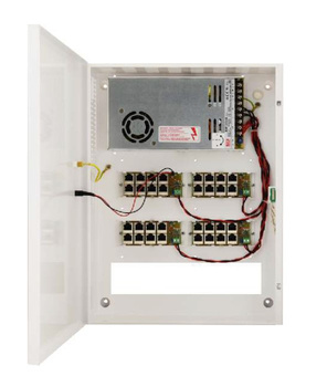 Zasilacz PoE w obudowie ściennej Pulsar POE1648 48VDC 6A 269W do 16 kamer