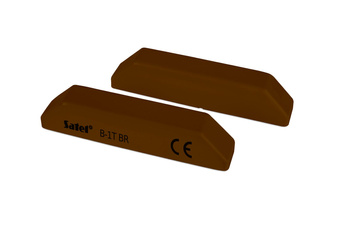 Kontaktron magnetyczny Satel B-1T BR boczny z zaciskami, brązowy