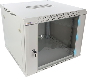 Szafa RACK 19" 9U 600x600 Pulsar RWA966-G wisząca, możliwość montażu kółek / nóżek , do złożenia