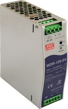 Zasilacz na szynę DIN Mean Well WDR-120-24 24VDC 5A 120W