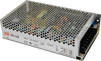 Zasilacz buforowy do obudowy Mean Well ADD-155B 5VDC 3A 13,8VDC 4,5A 152,75W