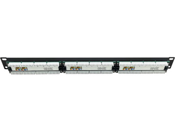 Patchpanel Q-LANTEC PK-U5-1 wyposażony 24xU/UTP Cat 5E 1U 19”