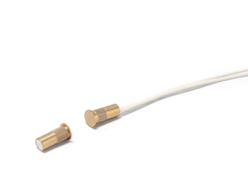 Kontaktron magnetyczny Satel B-3CS Ø6mm metal, wpuszczany, złoty
