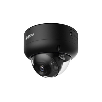 Kamera zewnętrzna do monitoringu IP Dahua IPC-HDBW3649E-AS-IL-0280B-Black 6Mpx kopułkowa wandaloodporna stałoogniskowa 2,8mm, IR/LED 30m port micro SD