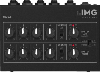 Mikser audio Monacor MMX-8 miniaturowy