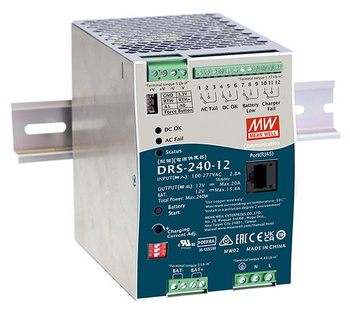Zasilacz buforowy na szynę DIN Mean Well DRS-240-24 24VDC 10A 240W