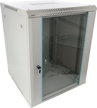 Szafa RACK 19" 15U 600x600 Pulsar RWA1566-G wisząca, możliwość montażu kółek / nóżek , do złożenia