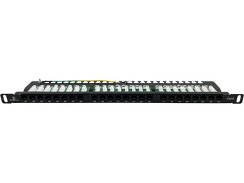 Patchpanel Alantec PK029 OPTIMUM wyposażony 24xU/UTP Cat6 0,5U 19”