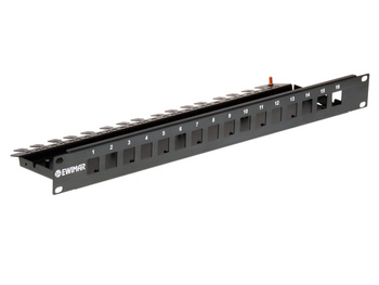 Moduł RACK 19" 1U Ewimar PTU/PTF-6-RACK do modułów ochronnych PTU-64 i PTF-64