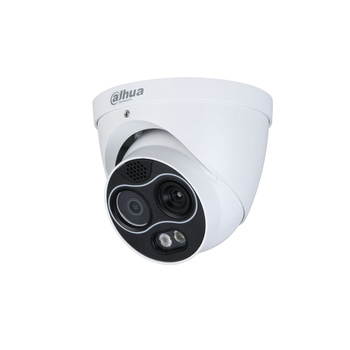 Kamera termowizyjna bispektralna zewnętrzna do monitoringu IP Dahua TPC-DF1241-B2F2-S2 4Mpx kopułkowa/eyeball stałoogniskowa 2mm IR 30m termowizja 256×192px port micro SD