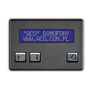 Elektroniczny spis lokatorów ACO CDN-230E BR z wyświetlaczem LCD brąz