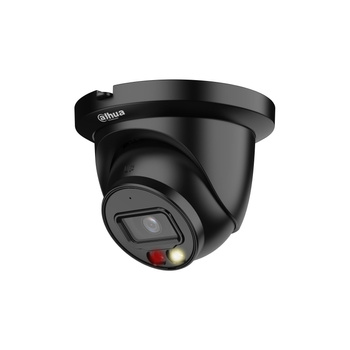 Kamera zewnętrzna do monitoringu IP Dahua IPC-HDW2549TM-S-IL-0280B-BLACK 5Mpx kopułkowa/eyeball stałoogniskowa 2,8mm, IR/LED 30m