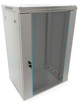 Szafa RACK 19" 18U 600x450 Pulsar RWA1864-G wisząca, możliwość montażu kółek / nóżek , do złożenia