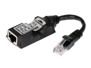 Ogranicznik przepięć 1-kanałowy serii ENG Ewimar PTF-51-ENG/PoE/Micro/T do sieci LAN miniaturowy w osłonie termokurczliwej