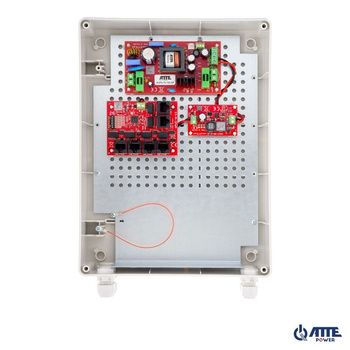 Zestaw do instalacyjny do monitoringu Atte IPUPS-5-11-XL2 (obudowa ABOX-XL2 + zasilacz buforowy AUPS-70-120-OF + przetwornica ASUC-50-480-OF + switch xPoE-6-11-OF 5 portów PoE + 1 port Uplink)