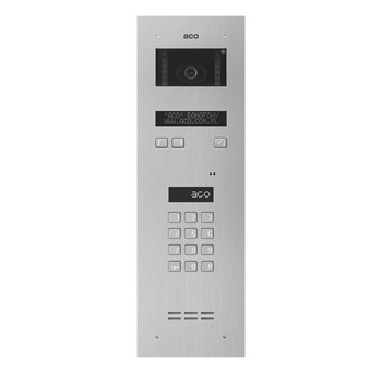 Stacja bramowa wielolokalowa ACO INSPIRO 7+ (G2) Inspiro+ (system P) Master/Slave wandaloodporna otwieranie kodem kamera 90/60° srebrna