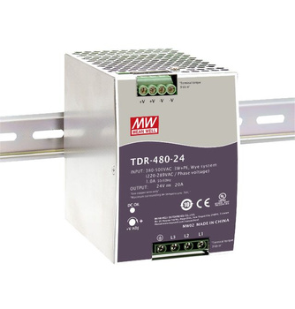 Zasilacz na szynę DIN Mean Well TDR-480-24 24VDC 20A 480W