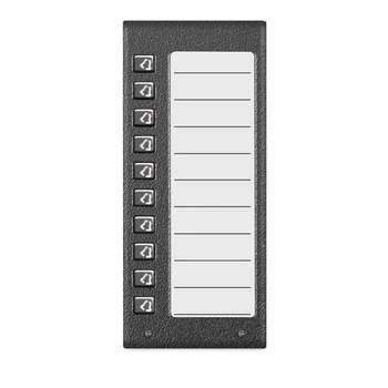 Lista lokatorów ACO CDN-10NP GR (W) podświetlana z 10 przyciskami grafit