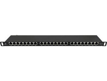 Patchpanel Alantec PK028 OPTIMUM wyposażony 24xS/FTP Cat6 0,5U 19”