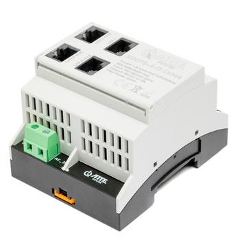 Switch 4 portowy na szynę DIN Atte SWPS-4-11-DIN4 3xPoE +10/100 na szynę TH35