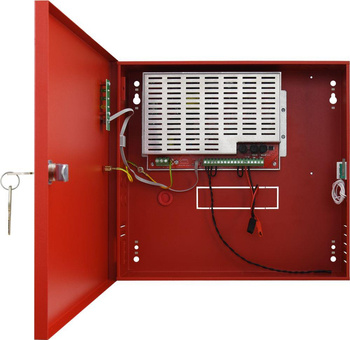 Zasilacz buforowy urządzeń przeciwpożarowych Pulsar EN54C-5A7 27,6VDC 5A 142W max 2x7Ah IP30