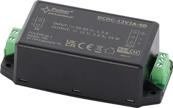 Przetwornica Pulsar DCDC-12V2A-SD obniżająca napięcie 20-60VDC > 12VDC 2A 24W