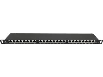 Patchpanel Alantec PK031 OPTIMUM wyposażony 24xS/FTP Cat5e 0,5U 19”