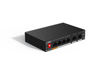 Switch 6 portowy gigabitowy Dahua SG1006P 4xPoE + 2xUplink