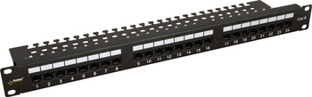 Patchpanel Pulsar RP-U24V6 wyposażony 24x U/UTP Cat6 1U 19”