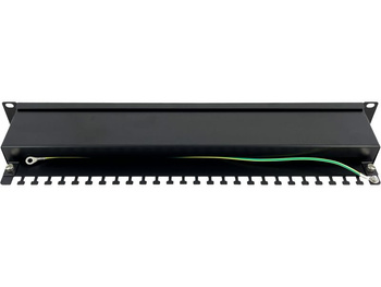Patchpanel Q-LANTEC PK-S6-1 wyposażony 24xS/FTP Cat 6 półka montażowa 1U 19”