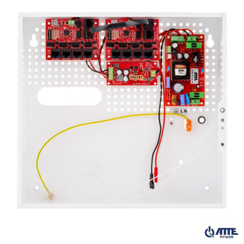 Zestaw instalacyjny do monitoringu Atte IPUPS-9-11-F (obudowa ABOX-F + zasilacz buforowy AUPS-70-120-OF + przetwornica ASUC-100-480-OF +2x switch xPoE-6-11-OF 9 portów PoE + 1 port Uplink)