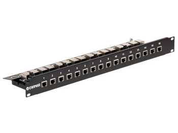 Ogranicznik przepięć 16-kanałowy serii EXT Ewimar PTF-516R-EXT/InPoE/A do sieci LAN z aktywnym iniektorem PoE w module RACK