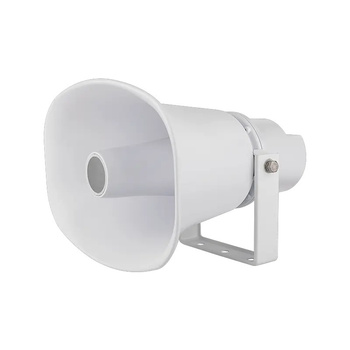 Głośnik tubowy Ganz Security ZS8-PAS30H-M 30W ABS+metal z uchwytem U 28,5x20,5x29cm biały IP67