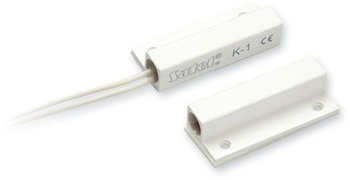 Kontaktron magnetyczny Satel K-1 2E boczny z 2 rezystorami 1,1kΩ w konfiguracji 2EOL/NC biały