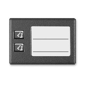 Lista lokatorów ACO CDN-2NP BR (W) podświetlana 2 przyciskami brąz