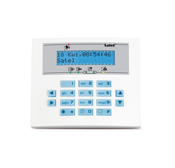 Manipulator LCD Satel INT-KLCDS-BL Grade 2, typ S, niebieskie podświetlenie