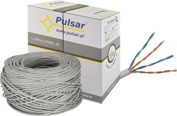 Przewód UTP skrętka Pulsar PU-NC200 kat. 5e, 25AWG, Cu, Eca, 305m wewnętrzny