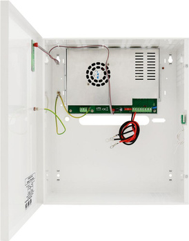 Zasilacz buforowy w obudowie ściennej Pulsar HPSB-24V10A-C 27,6VDC 10A max 2x17Ah