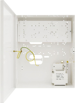 Obudowa metalowa z transformatorem Pulsar AWO200K 16/18/20VAC 3/2,8/2,5A dwupoziomowa z miejscem na akumulator 17Ah 348x433x149mm