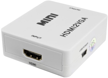 Konwerter sygnału HDMI>VGA Pulsar HDMI-VGA ze spliterem audio – gniazdo Jack 3,5